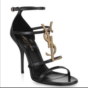 Yves Saint Laurent Cassandra monogram heels